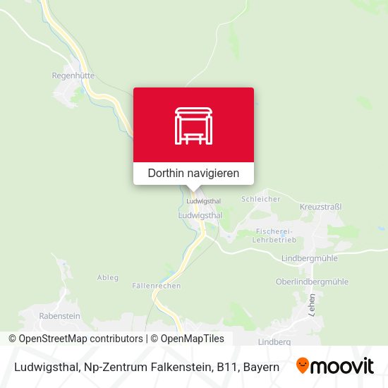 Ludwigsthal, Np-Zentrum Falkenstein, B11 Karte