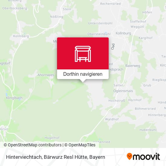 Hinterviechtach, Bärwurz Resl Hütte Karte