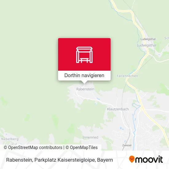 Rabenstein, Parkplatz Kaisersteigloipe Karte