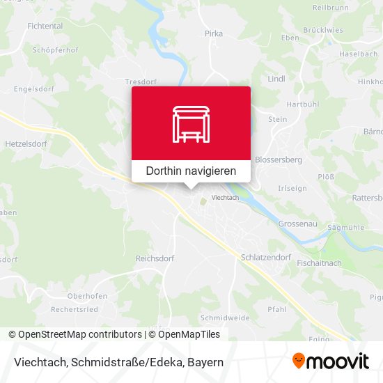 Viechtach, Schmidstraße/Edeka Karte