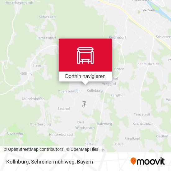 Kollnburg, Schreinermühlweg Karte