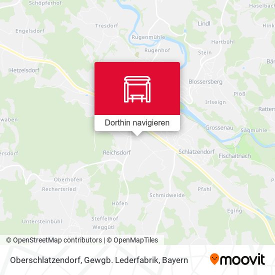 Oberschlatzendorf, Gewgb. Lederfabrik Karte