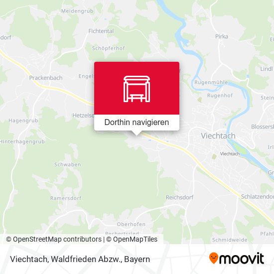 Viechtach, Waldfrieden Abzw. Karte