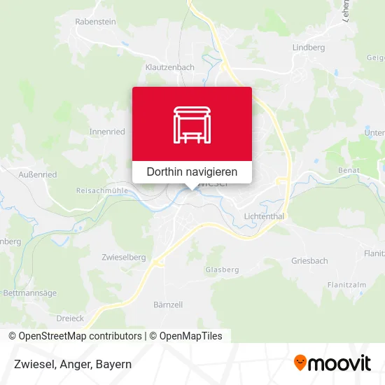 Zwiesel, Anger Karte