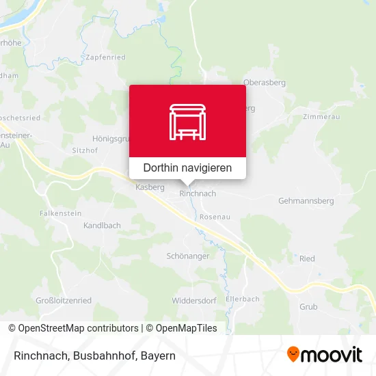 Rinchnach, Busbahnhof Karte