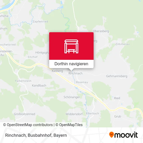 Rinchnach, Busbahnhof Karte