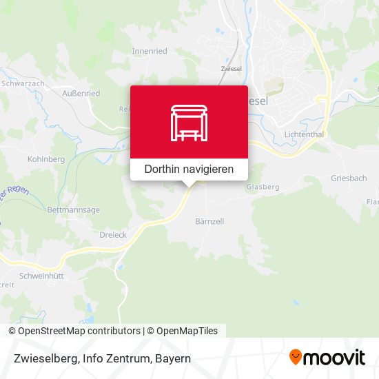 Zwieselberg, Info Zentrum Karte