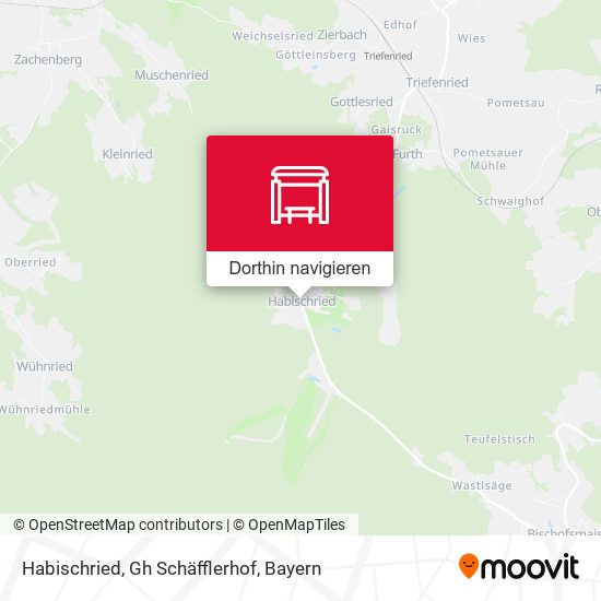 Habischried, Gh Schäfflerhof Karte