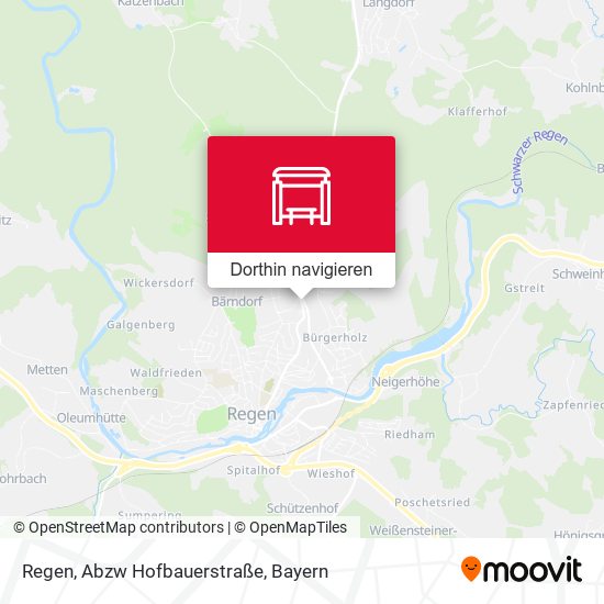 Regen, Abzw Hofbauerstraße Karte