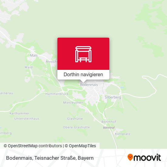 Bodenmais, Teisnacher Straße Karte