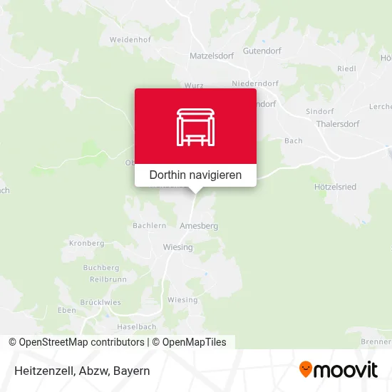 Heitzenzell, Abzw Karte