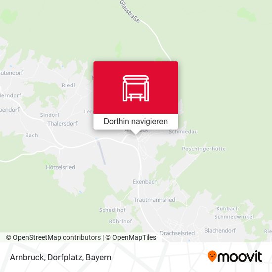 Arnbruck, Dorfplatz Karte