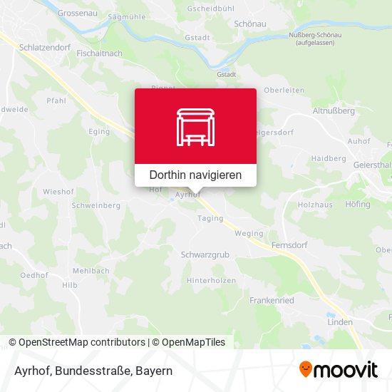 Ayrhof, Bundesstraße Karte