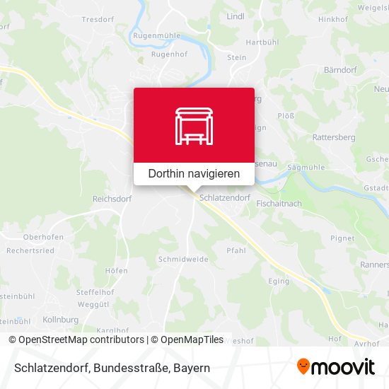 Schlatzendorf, Bundesstraße Karte