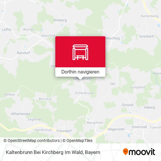 Kaltenbrunn Bei Kirchberg Im Wald Karte