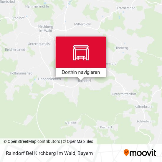Raindorf Bei Kirchberg Im Wald Karte