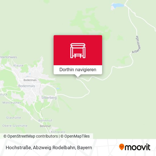 Hochstraße, Abzweig Rodelbahn Karte