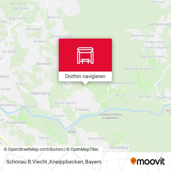 Schönau B.Viecht.,Kneippbecken Karte