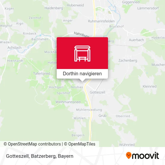 Gotteszell, Batzerberg Karte