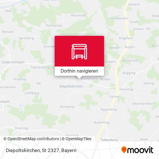 Diepoltskirchen, St 2327 Karte