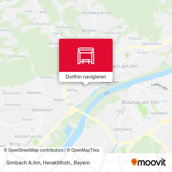 Simbach A.Inn, Heraklithstr. Karte