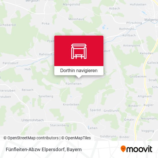 Fünfleiten-Abzw Elpersdorf Karte