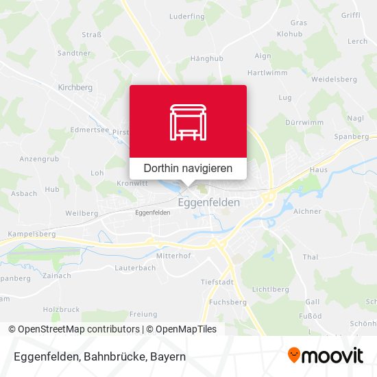 Eggenfelden, Bahnbrücke Karte