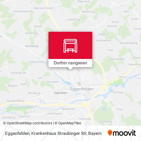 Eggenfelden, Krankenhaus Straubinger Str Karte