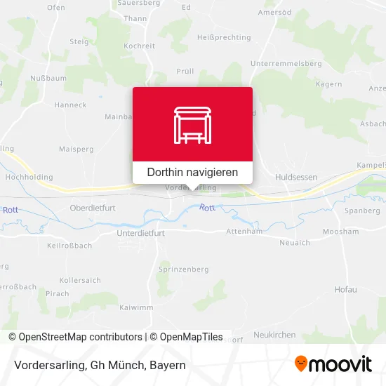 Vordersarling, Gh Münch Karte