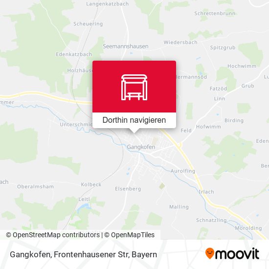 Gangkofen, Frontenhausener Str Karte