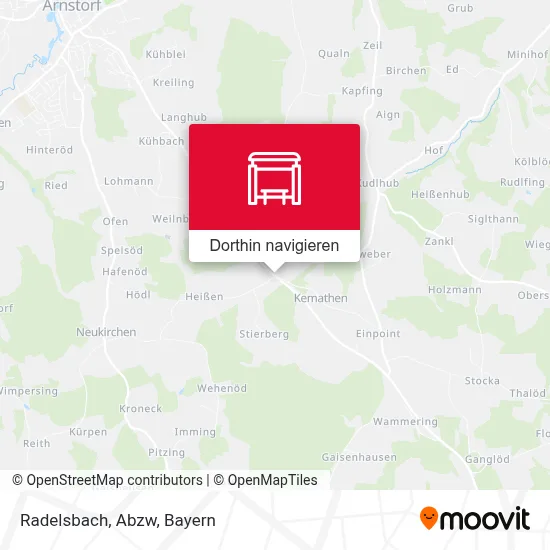Radelsbach, Abzw Karte