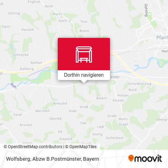 Wolfsberg, Abzw B.Postmünster Karte