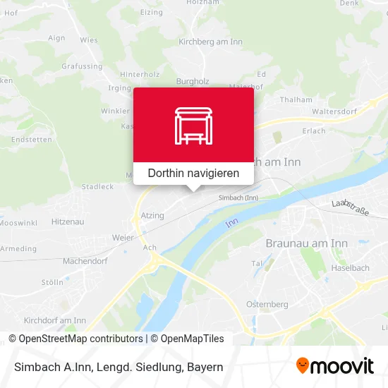 Simbach A.Inn, Lengd. Siedlung Karte