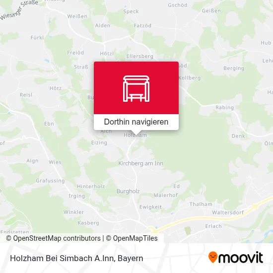 Holzham Bei Simbach A.Inn Karte