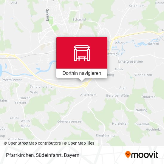 Pfarrkirchen, Südeinfahrt Karte