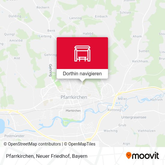 Pfarrkirchen, Neuer Friedhof Karte