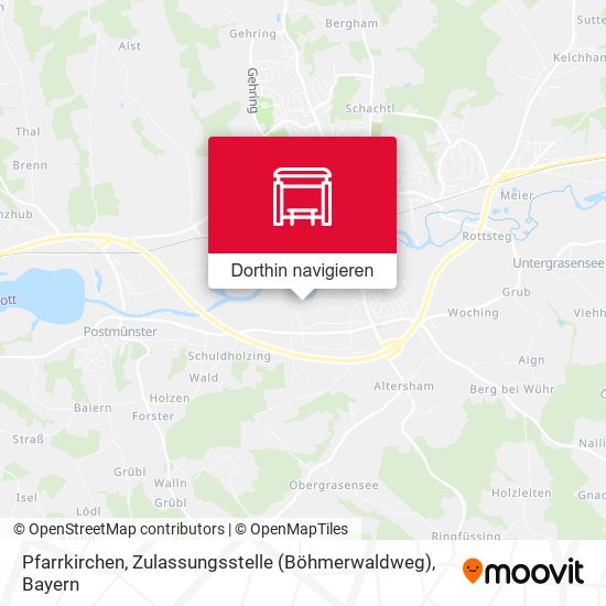 Pfarrkirchen, Zulassungsstelle (Böhmerwaldweg) Karte