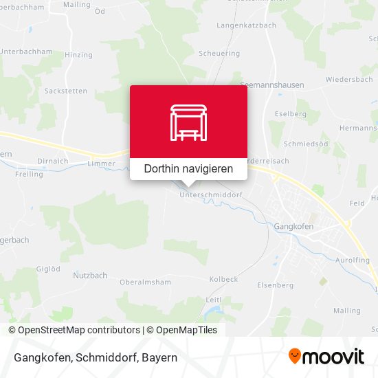 Gangkofen, Schmiddorf Karte