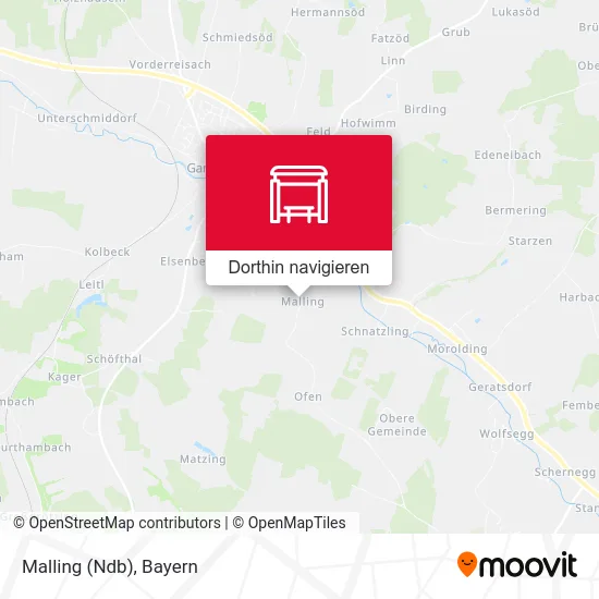 Malling (Ndb) Karte