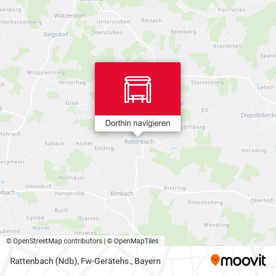 Rattenbach (Ndb), Fw-Gerätehs. Karte