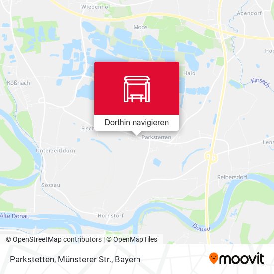 Parkstetten, Münsterer Str. Karte