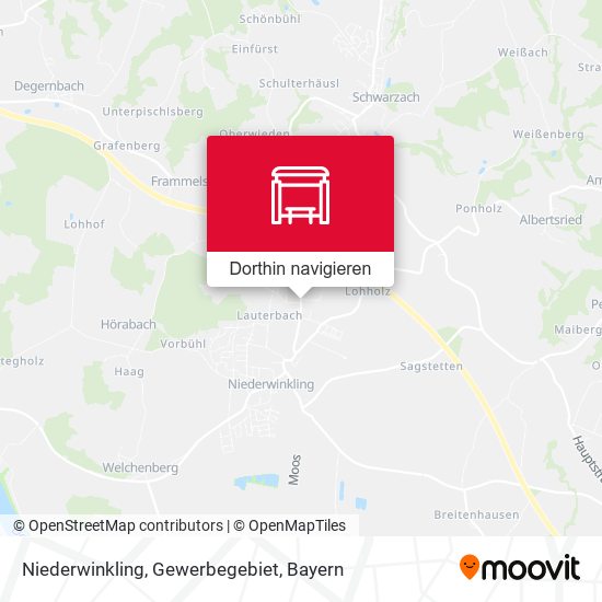 Niederwinkling, Gewerbegebiet Karte