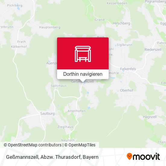 Geßmannszell, Abzw. Thurasdorf Karte