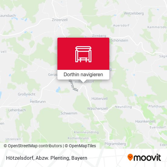 Hötzelsdorf, Abzw. Plenting Karte