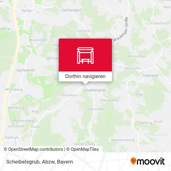 Scheibelsgrub, Abzw Karte