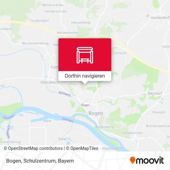 Bogen, Schulzentrum Karte