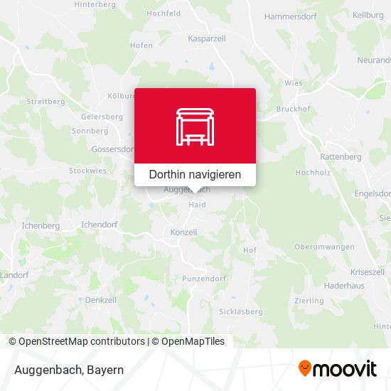 Auggenbach, Abzw Karte