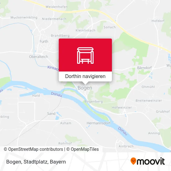 Bogen, Stadtplatz Karte