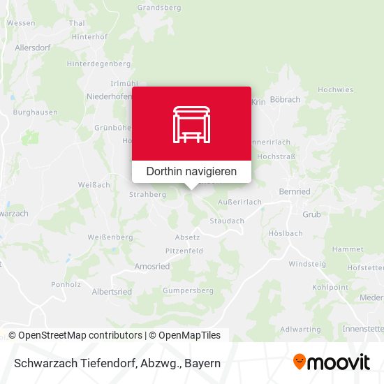 Schwarzach Tiefendorf, Abzwg. Karte