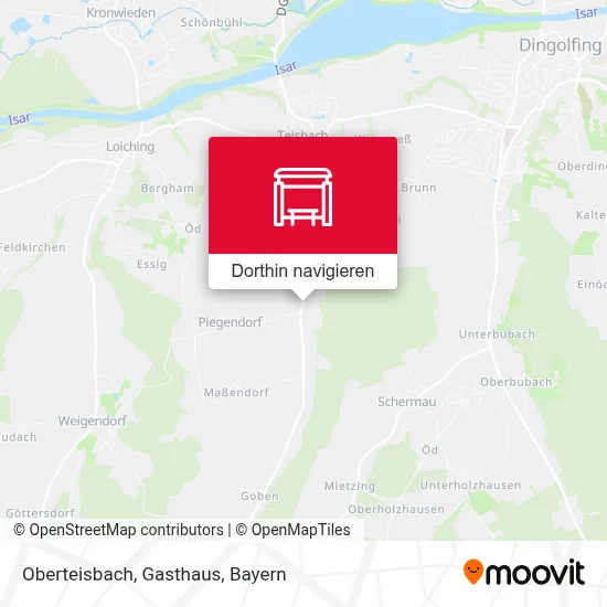 Oberteisbach, Gasthaus Karte